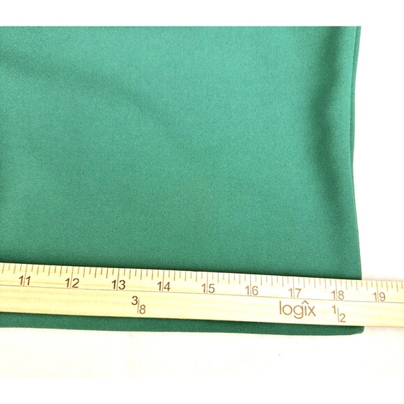Calvin Klein Dress Womens Sz 10 Green Cap Sleeve Ruched Sheath Fitted Stretch - Picture 5 of 12